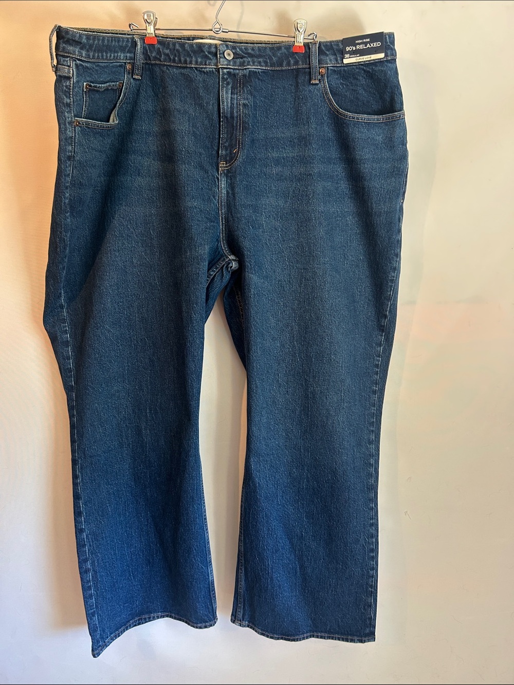 Abercrombie and Fitch 90’s  Relaxed Fit Dark Blue Jeans 38 regular